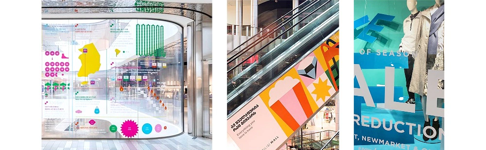 Commercial decals are designed to long-lasting visibility